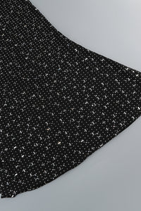 Robe mi-longue en maille avec strass