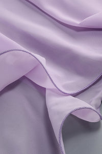 Rosette Applique Cutout Mermaid Gown