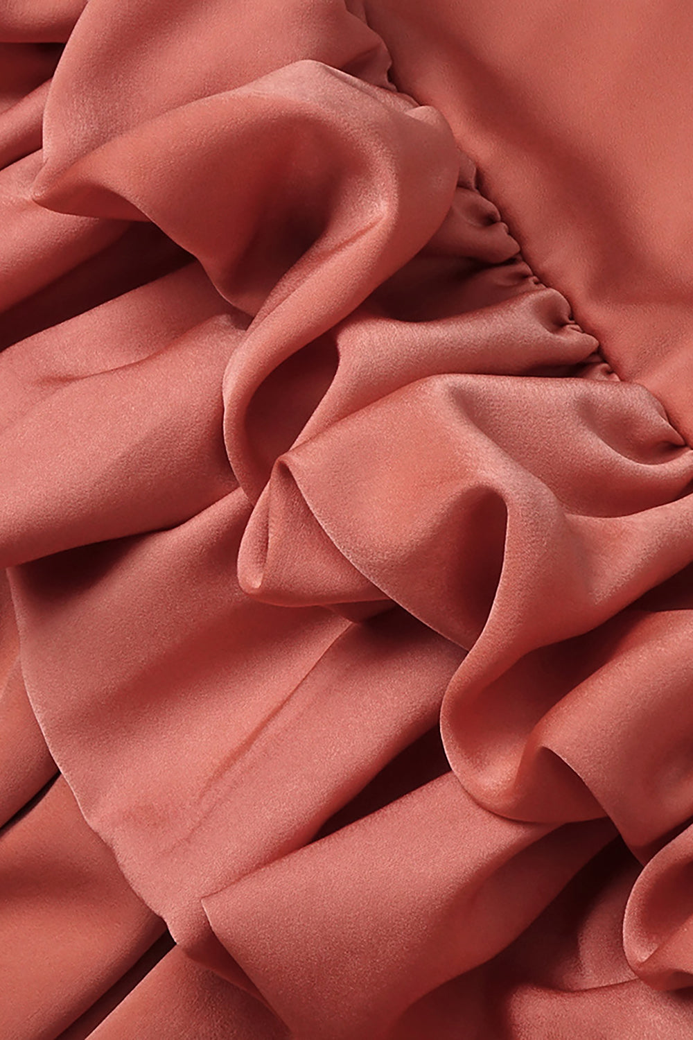 Ruffled High-Low Skirt