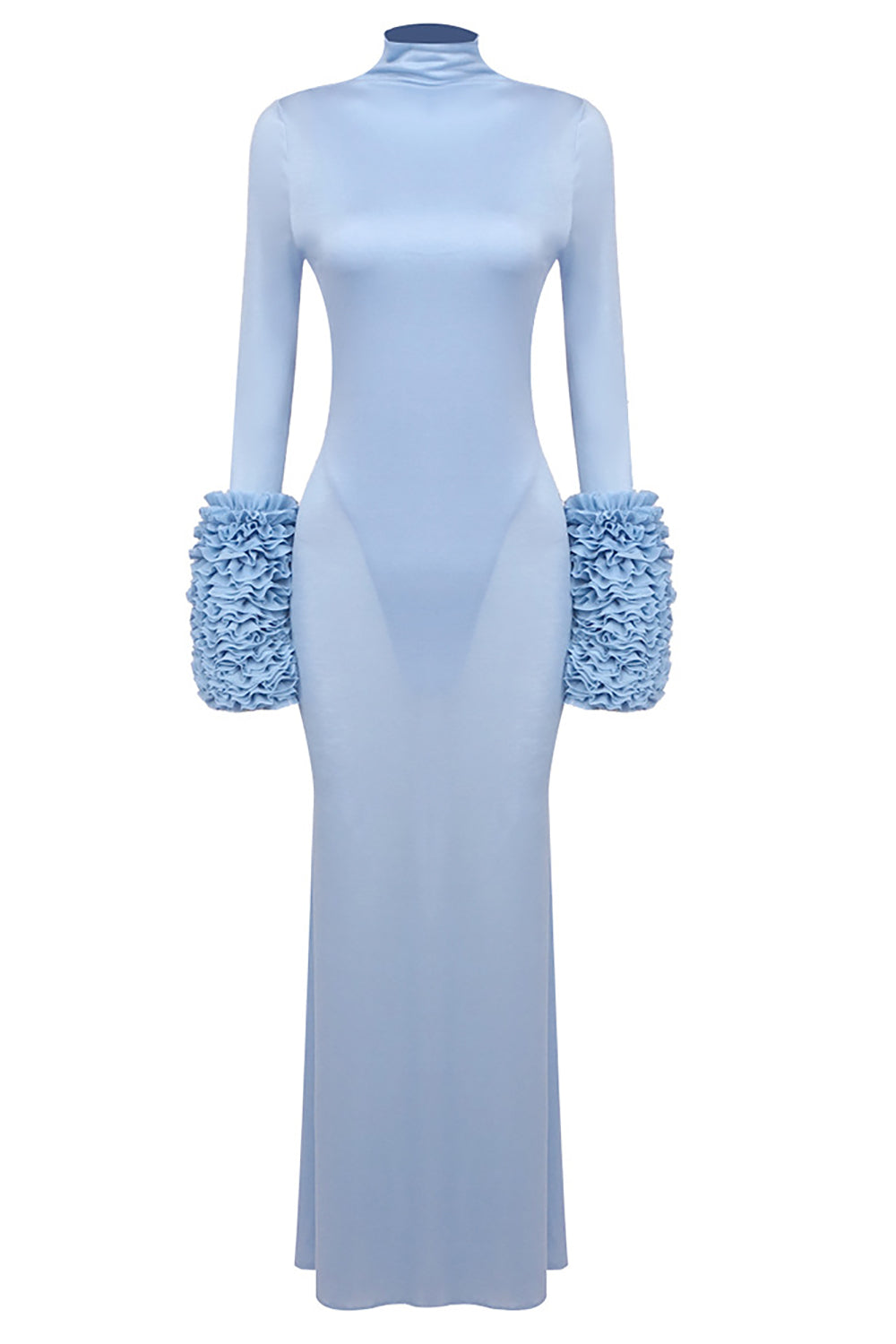 Turtleneck bodycon maxi dress sales