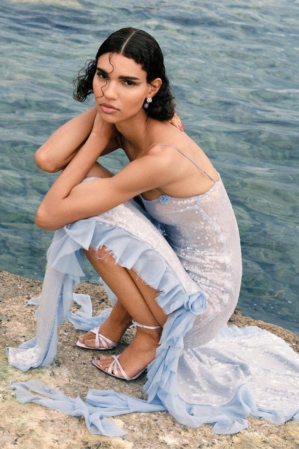 Sapphire Blue Sequin Elegance Maxi Dress – CHICIDA Sapphire Blue Sequin Elegance Maxi Dress – CHICIDA