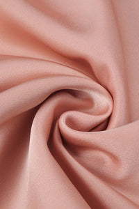 Satin Slip Slit Midi Dress in Light Pink