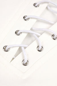 Satin Strapless Corset Detailed Gown