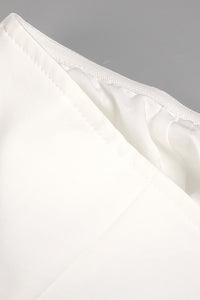 Satin Strapless Corset Detailed Gown