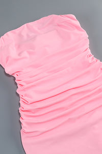 Scarf Strapless Corset Gown