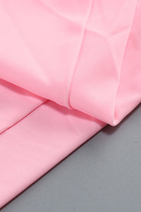 Scarf Strapless Corset Gown