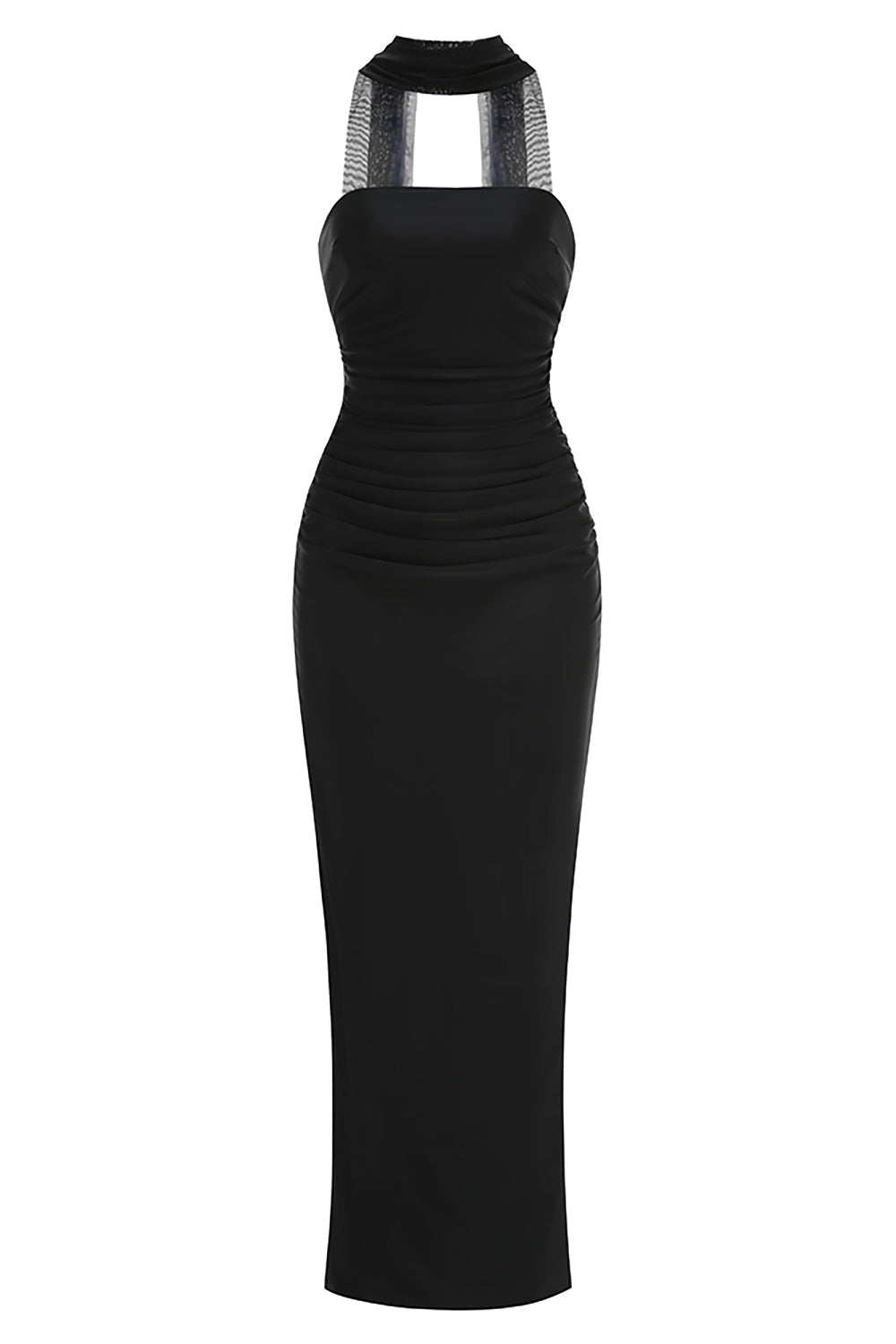 Scarf Strapless Corset Gown