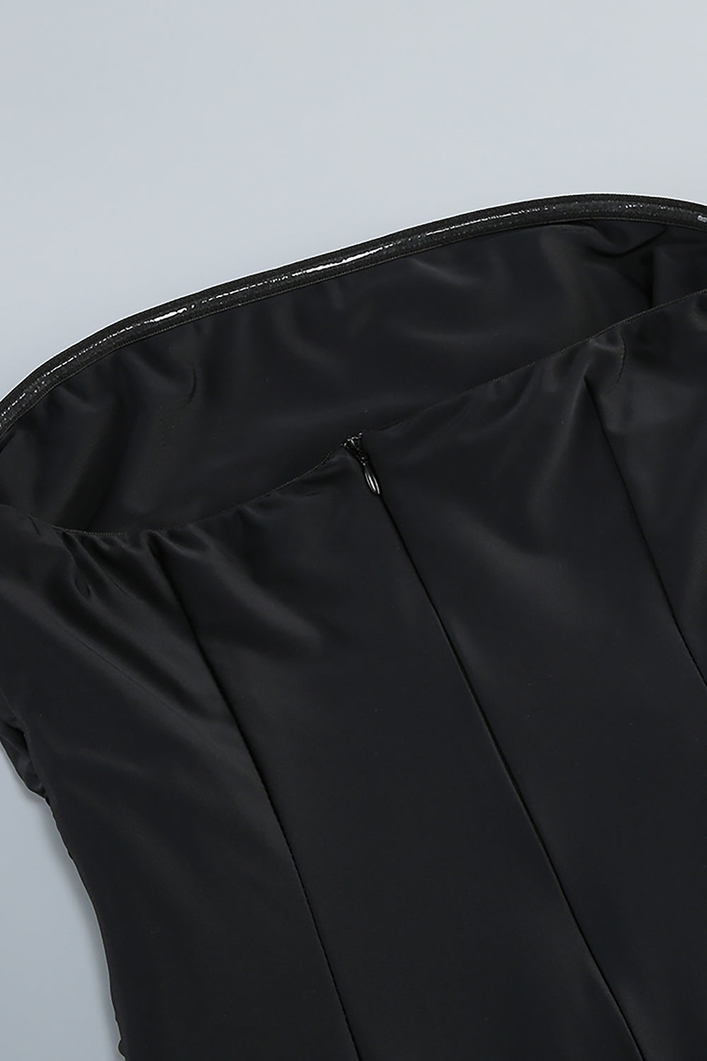 Scarf Strapless Corset Gown