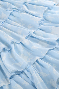 Square Sea Plisse Maxi Dress