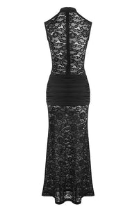 See Through Keyhole Lace Gown