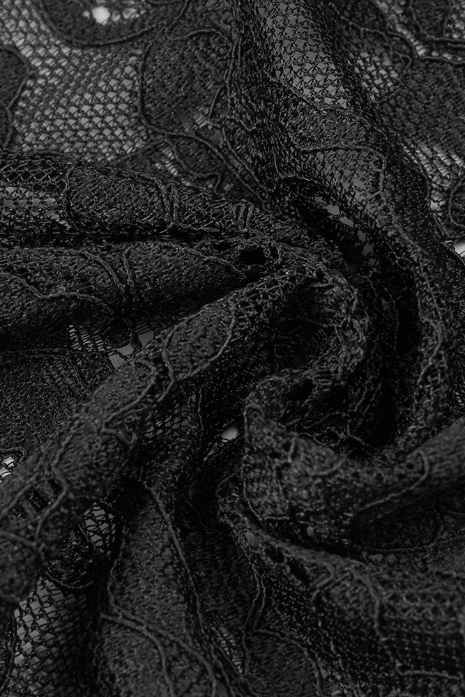 See Through Keyhole Lace Gown