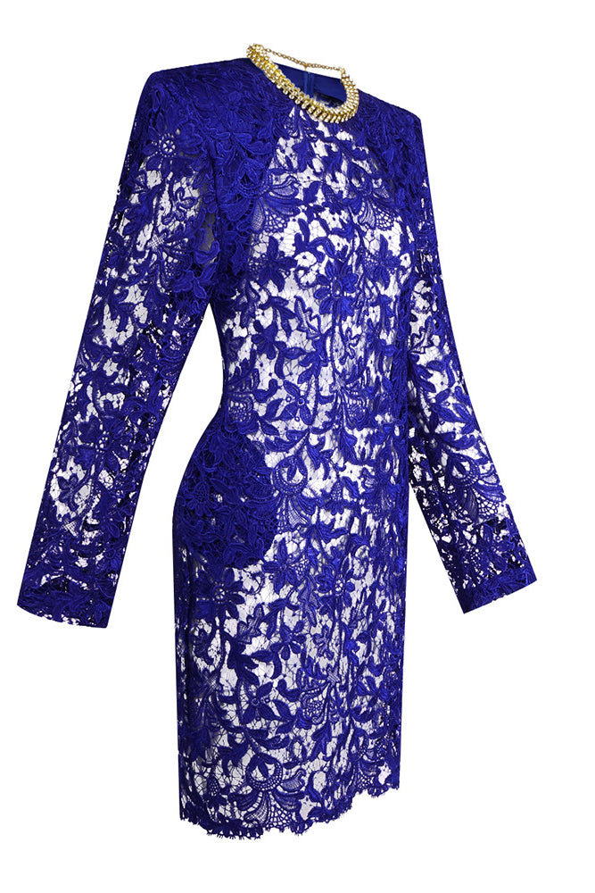 See Through Guisette Lace Dress