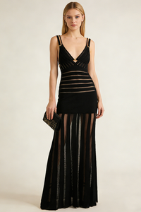 Semi-sheer Gown With Bras