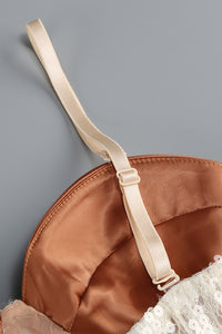 Sequin-embellished Floral Midi Dress