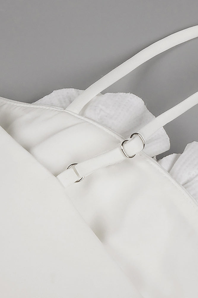 Sequin Beaded Fringe Detailed Top Trousers