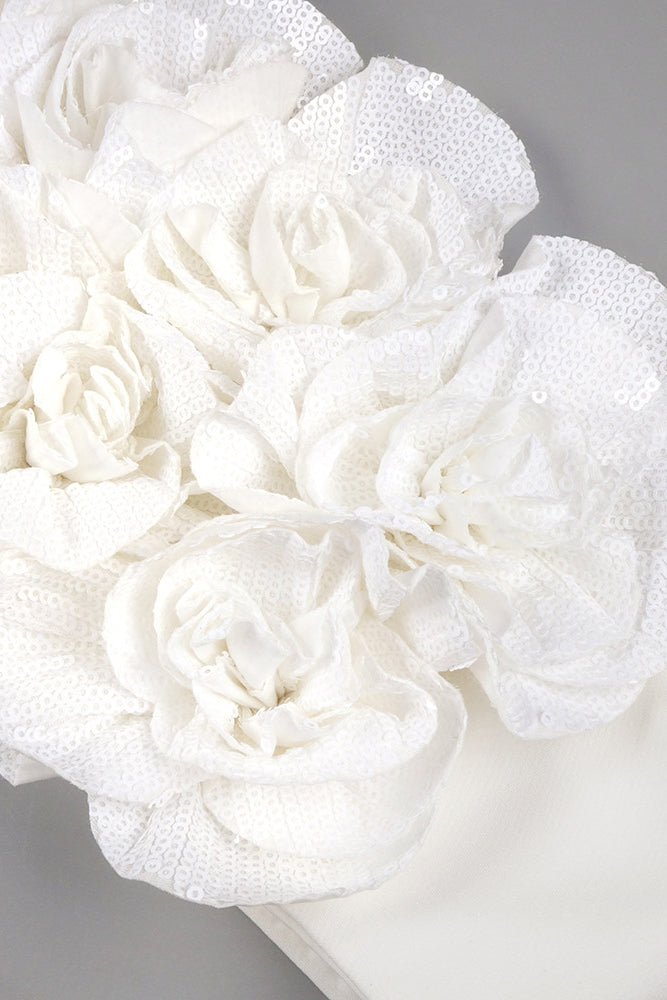 Sequin Beaded Fringe Detailed Top Trousers