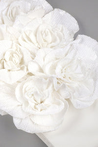 Sequin Beaded Fringe Detailed Top Trousers