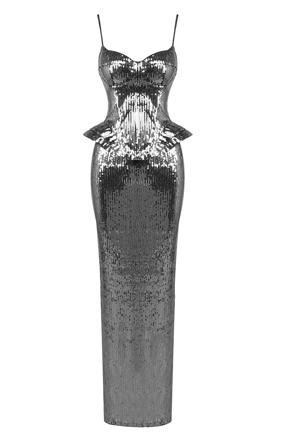 Sequin Corset With Top Skirt