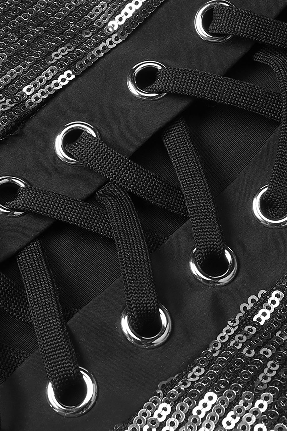 Sequin Corset With Top Skirt