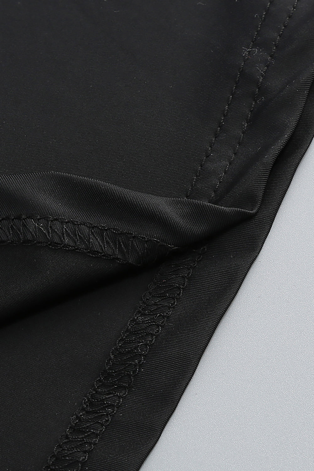 Sequin Detail Gown in Black With Gloves