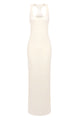 Sequin Embellished Maxi Dress in Ivory