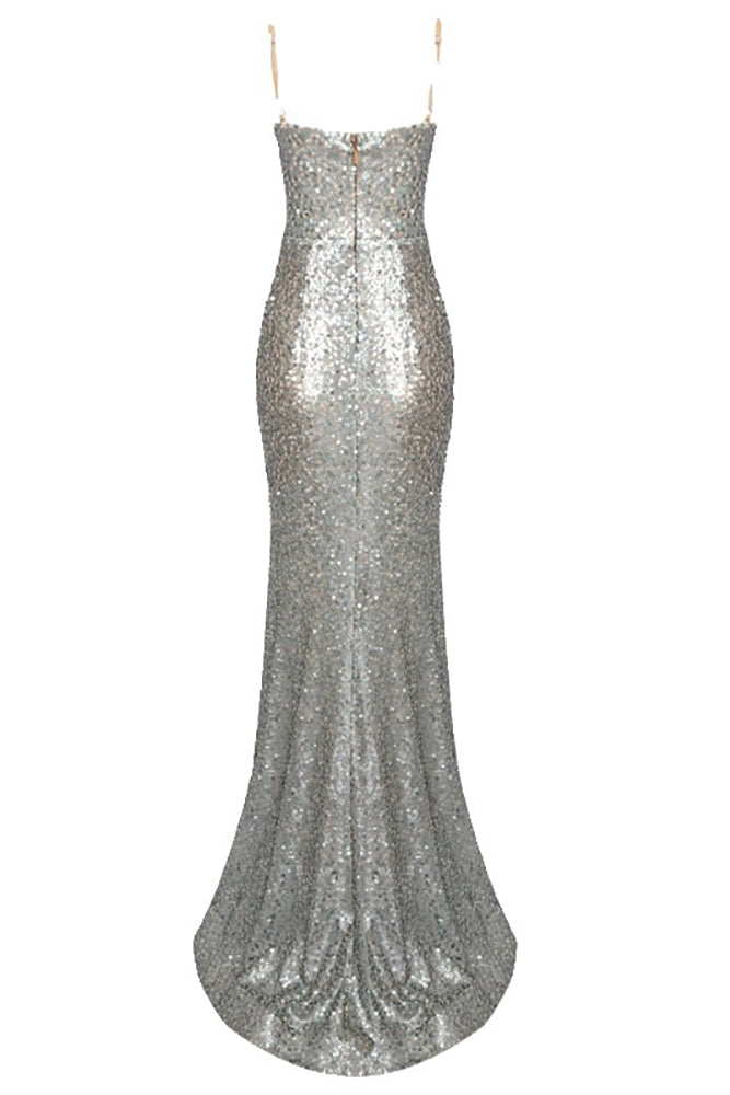 Sequin Beaded Embellished Mermaid Gown