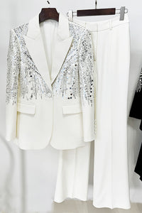 Sequin Blazer and Pant Suit