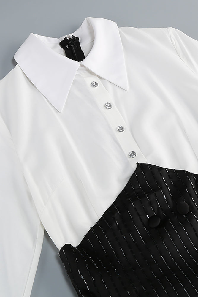 Sequin Skirt Set With Blazer