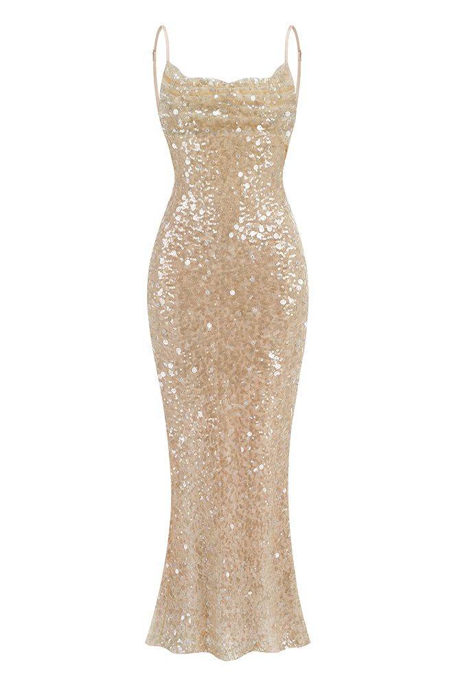 Sequin Slip Maxi Dress CHICIDA Sequin Slip Maxi Dress CHICIDA