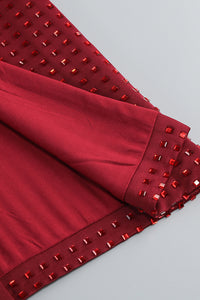 Sleeveless Corset Crystal Maxi Dress