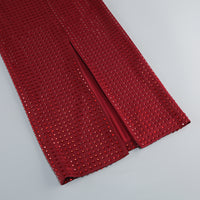 Sleeveless Corset Crystal Maxi Dress