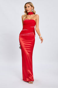 Sleeveless Mermaid Evening Maxi Dress