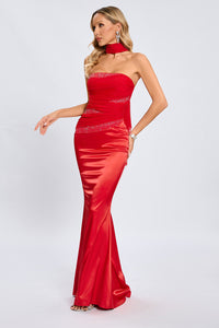 Sleeveless Mermaid Evening Maxi Dress