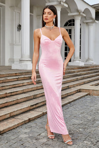 Slip Sequin Embellished Gown