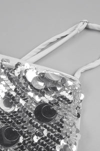 Robe longue à sequins