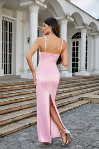 Slip Sequin Embellished Gown