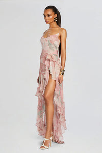 Slip Chiffon Split Dress