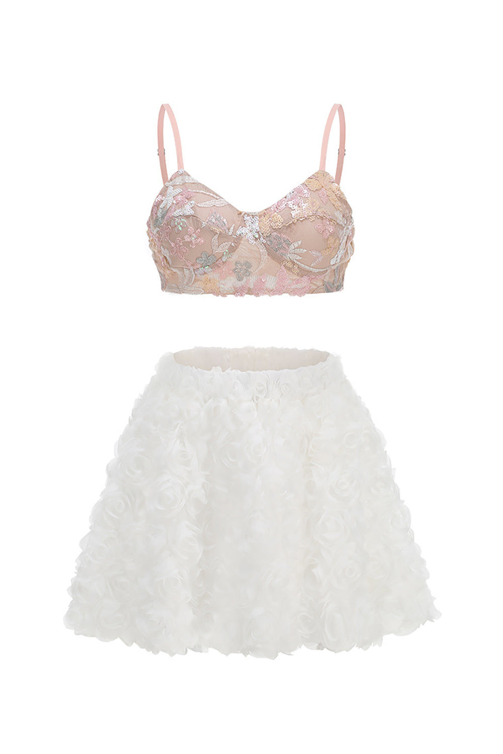 Square Neck Floral Mini Dress in Black & White