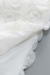 Square Neck Floral Mini Dress in Black & White