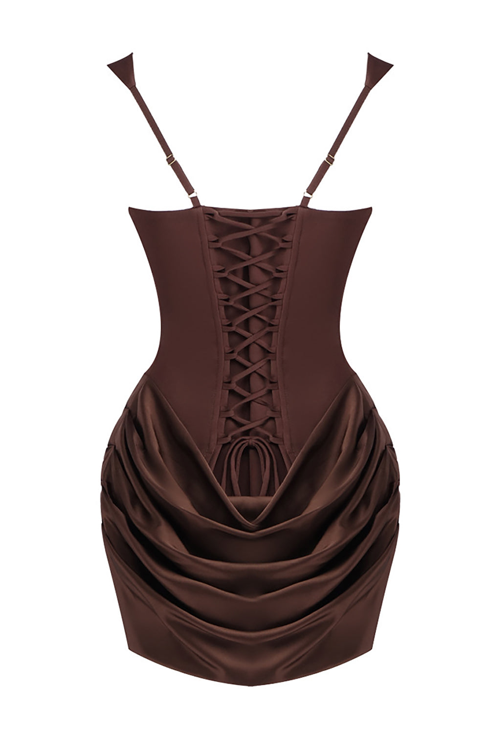 Square Neck Ruched Mini Dress