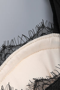 Square Sleeve Lace Gown