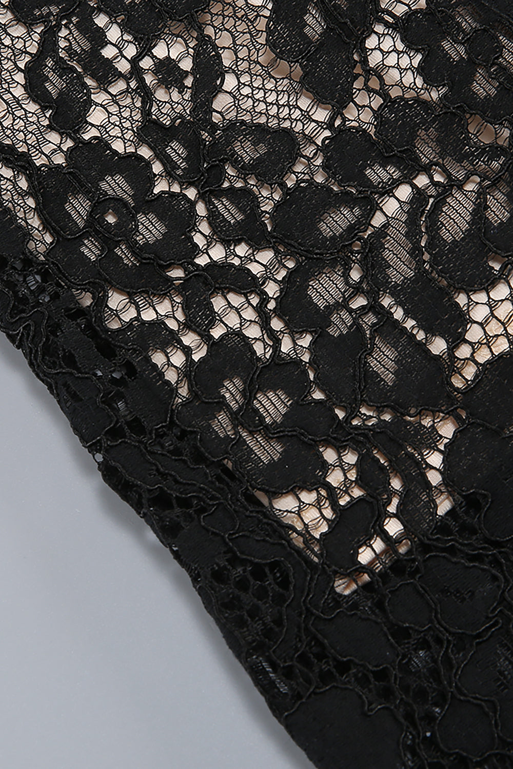 Square Sleeve Lace Gown