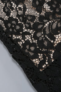 Square Sleeve Lace Gown