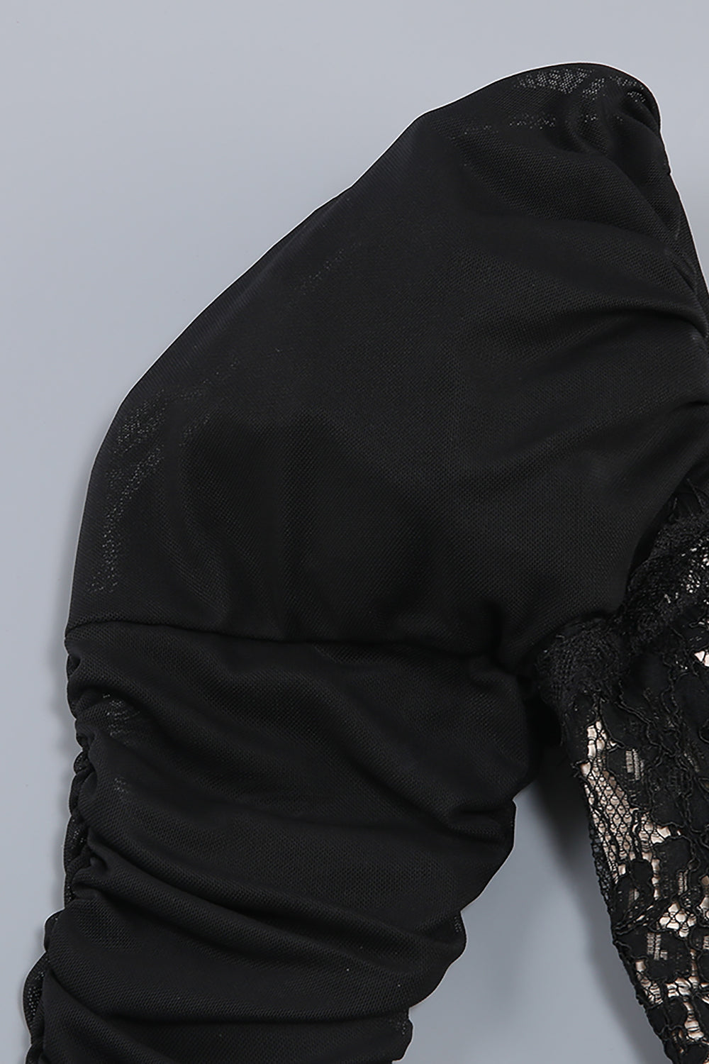 Square Sleeve Lace Gown