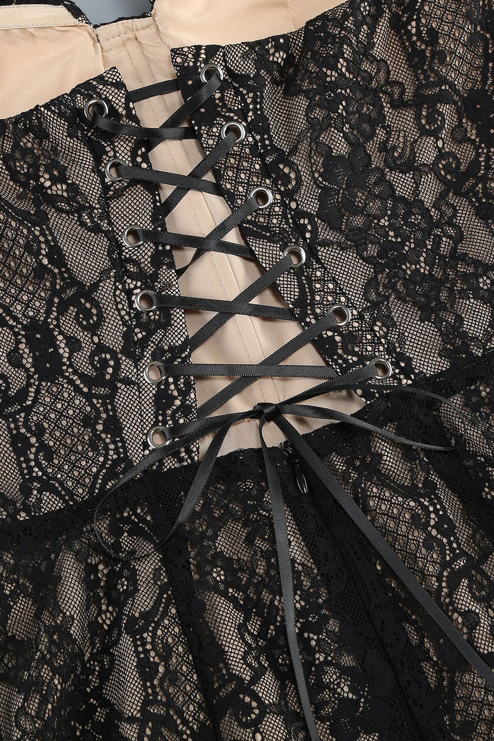 Strapless Corset Lace Gown