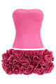 Strapless Corset Ruffled Two Piece Sets