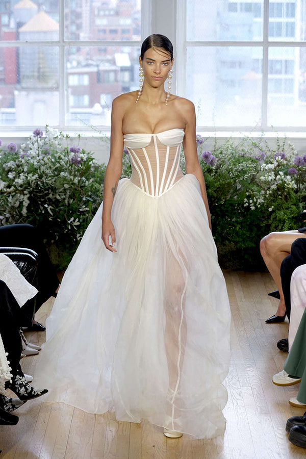 Strapless Corset Wedding Gown