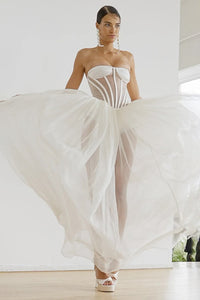 Strapless Corset Wedding Gown