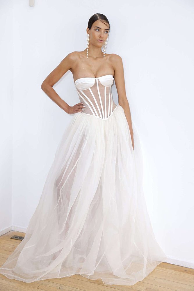 Strapless Corset Wedding Gown