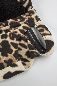 Strapless Crush Leopard Velvet Maxi Dress